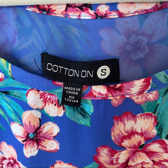 Cotton On Tropical Print Floral Dress - Picture 2 of 5